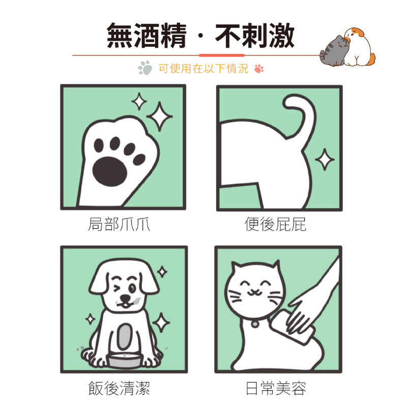 【博士JxPUBT】毛寵抑菌濕紙巾 抗菌寵物濕巾 台灣製寵物濕巾