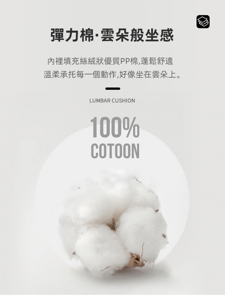 人體工學辦公椅坐墊靠枕組 椅墊 辦公椅 沙發 課桌椅 腰靠 中號/大號