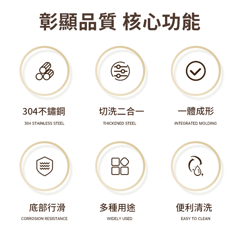 304不鏽鋼刨絲蓋瀝水盆二件套