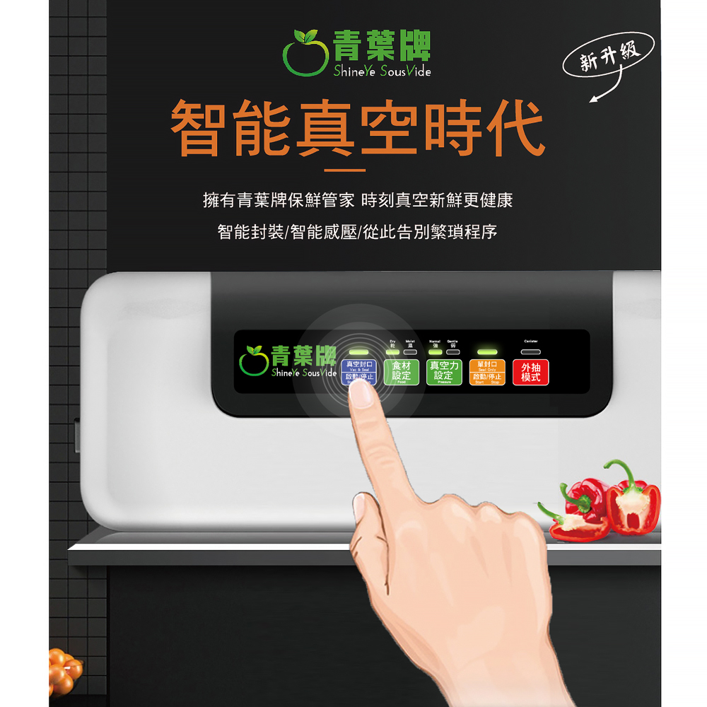 【青葉牌】W300 全自動真空封口機 紋路袋專用(公司貨)