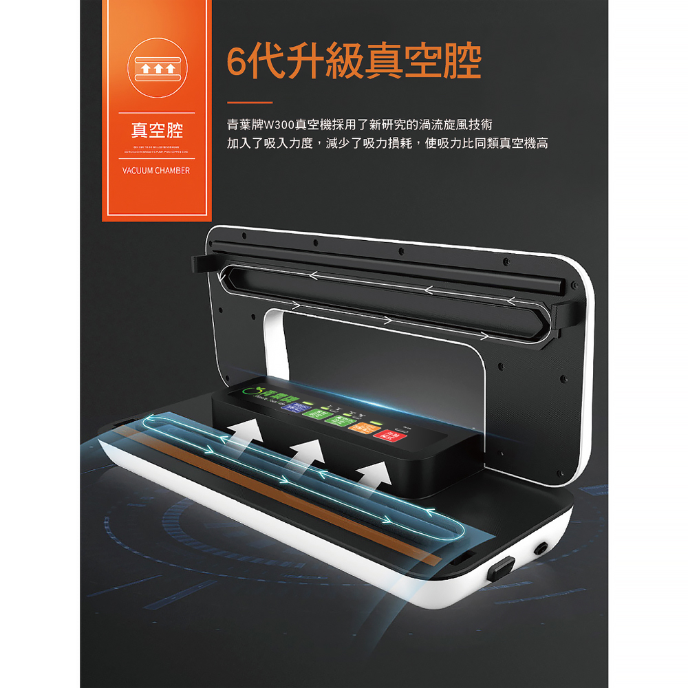 【青葉牌】W300 全自動真空封口機 紋路袋專用(公司貨)