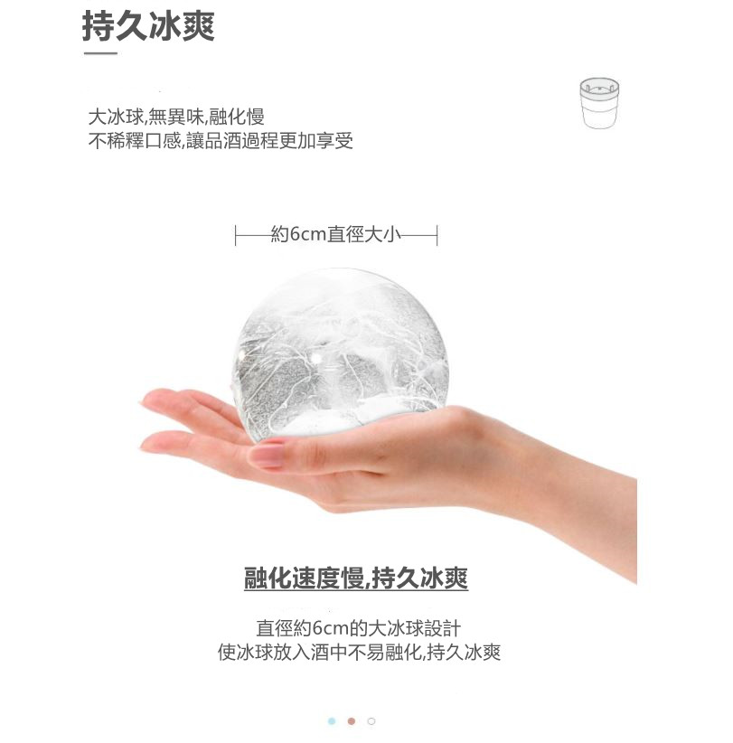 可疊加大冰球製冰模具