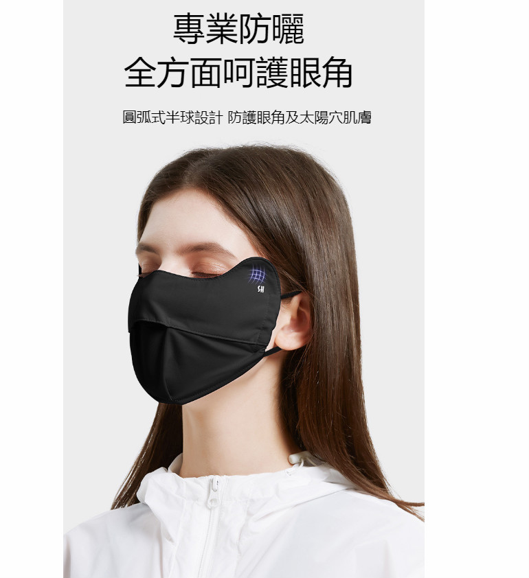 冰絲防護眼角防曬透氣口罩