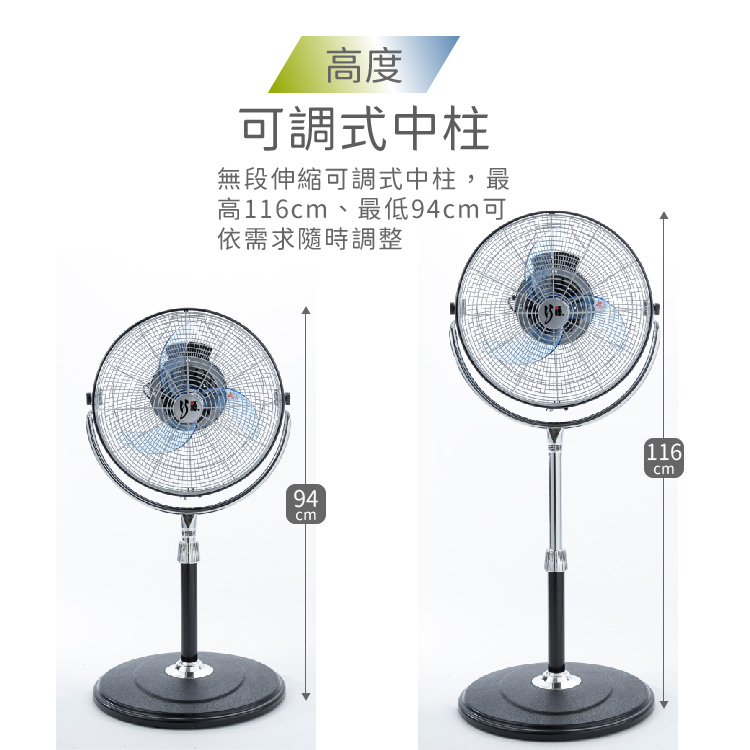 【CHIAO FO 巧福】 360度內旋式循環扇UC-616HP 馬達保固兩年(台灣製)