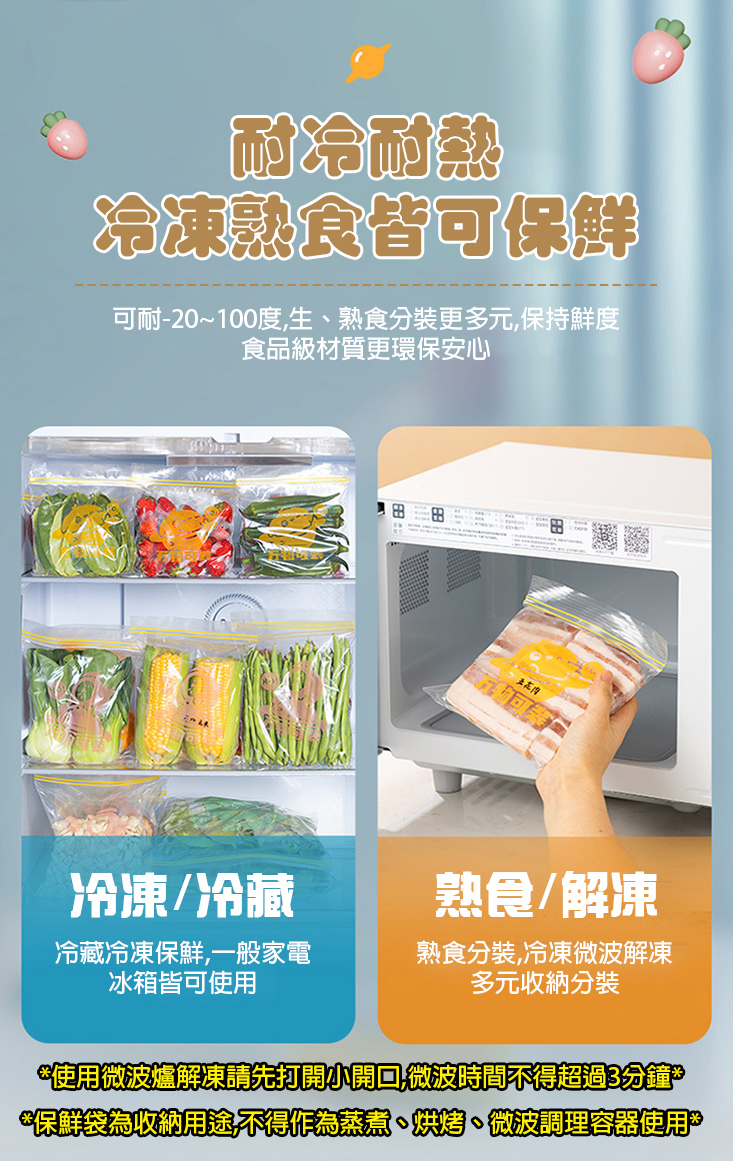 收納分類多用途保鮮袋