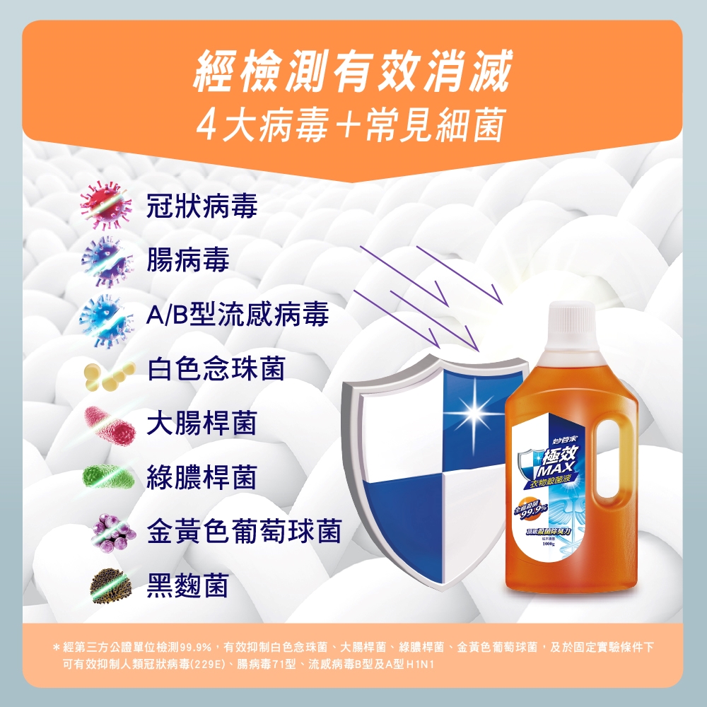 極效MAX衣物殺菌液