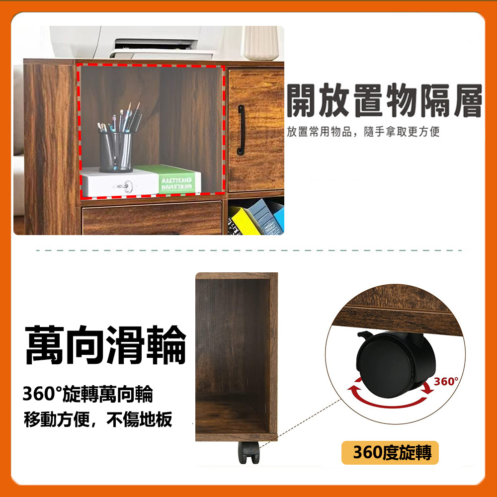 【E家工廠】文件櫃 辦公室移動文件櫃 資料櫃子 抽屜儲物收納 檔案櫃 資料櫃 書櫃 收納櫃 365