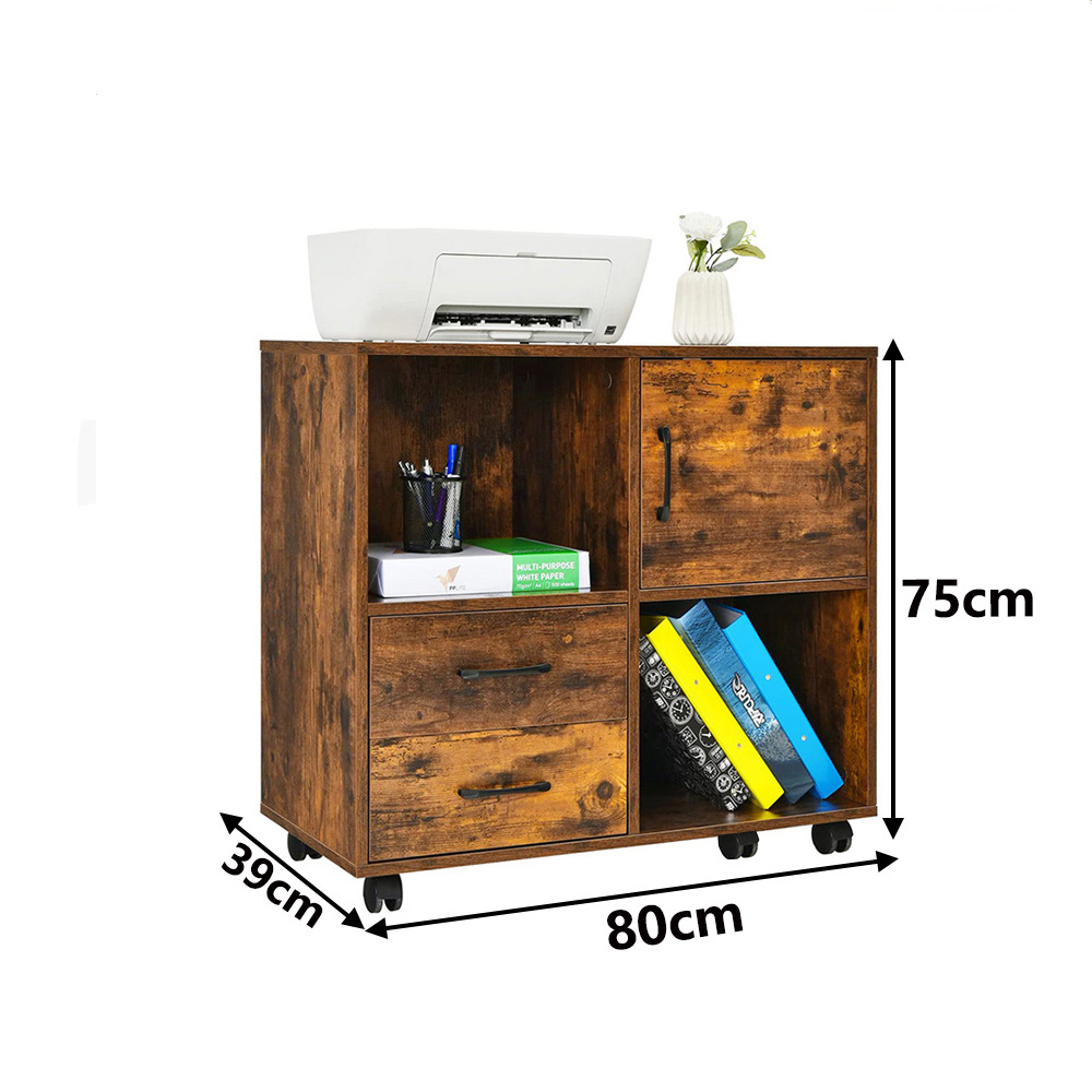 【E家工廠】文件櫃 辦公室移動文件櫃 資料櫃子 抽屜儲物收納 檔案櫃 資料櫃 書櫃 收納櫃 364