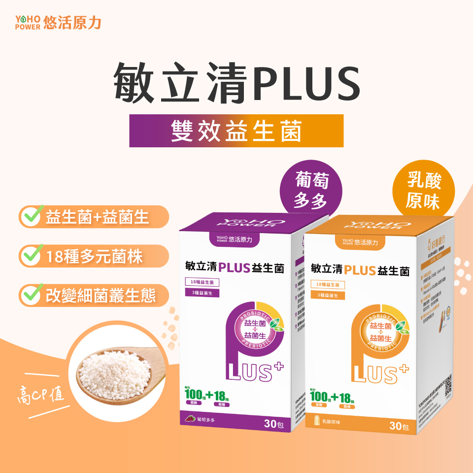 【悠活原力】LP28敏立清Plus益生菌多件(多多/葡萄)