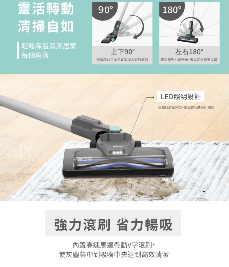 【禾聯】無線吸塵器《HVC-14UL010》手持/直立二合