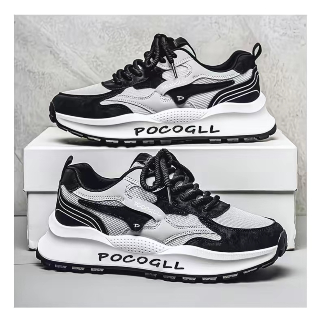 夏季透氣防臭港風復古老貼爹潮男鞋