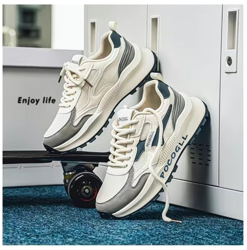 夏季透氣防臭港風復古老貼爹潮男鞋