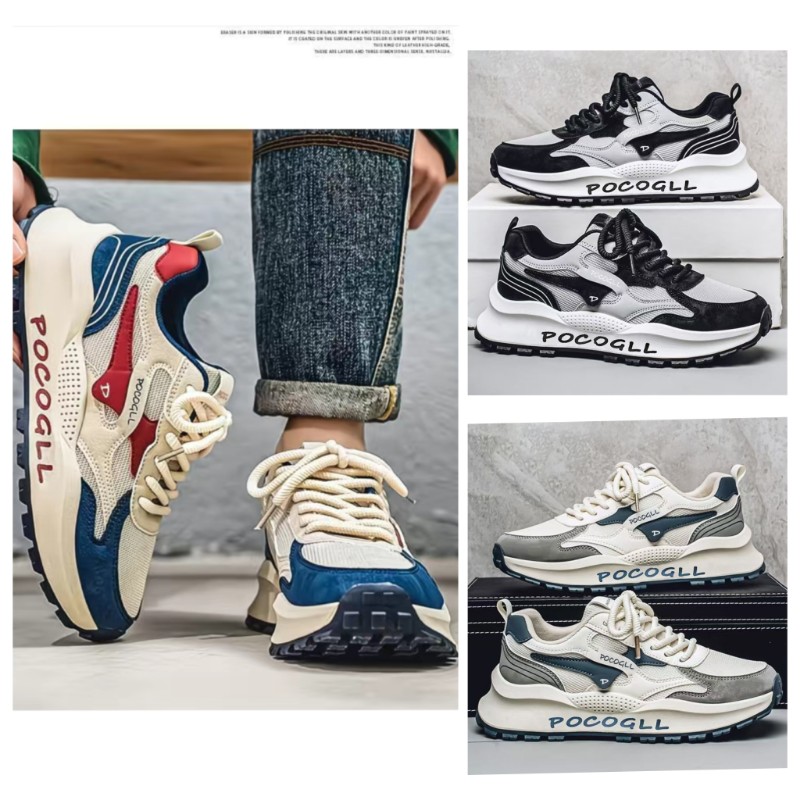 夏季透氣防臭港風復古老貼爹潮男鞋