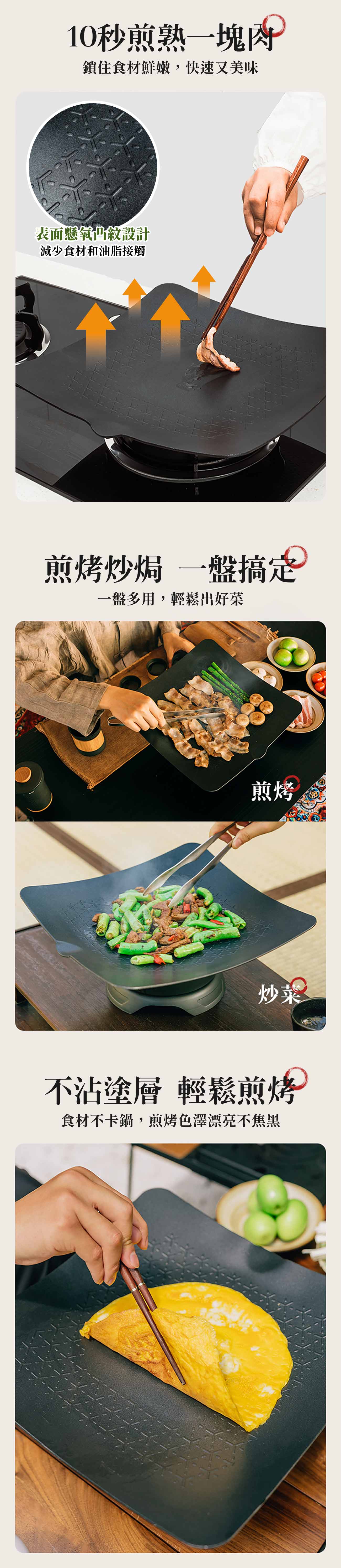 【APEX】戶外露營瓦片式烤盤 電火通用烤盤(內附收納袋及濾架)