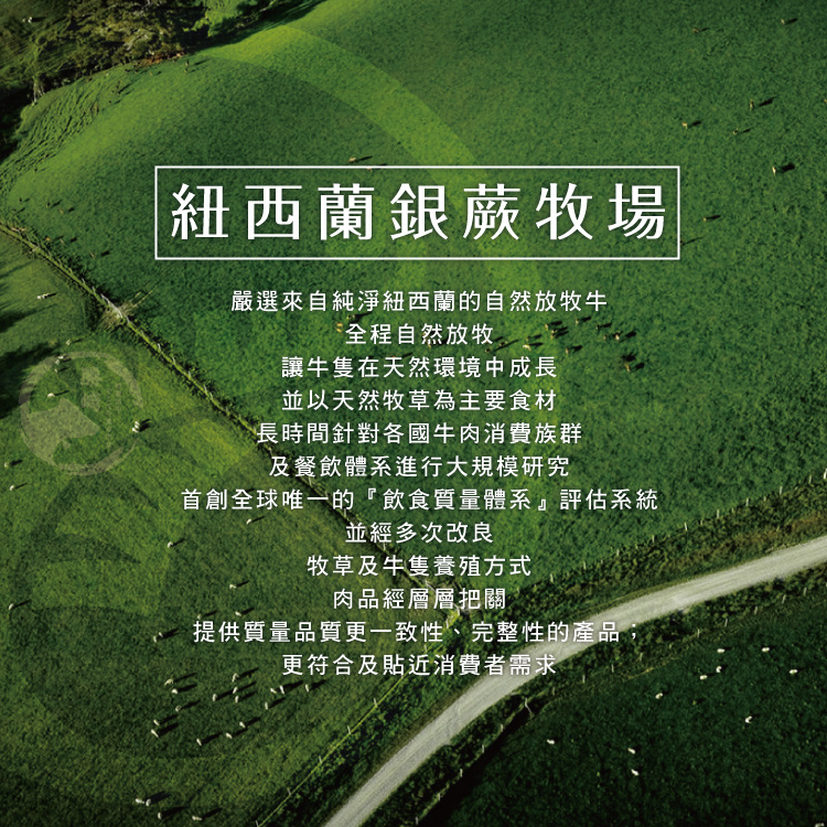 【勝崎生鮮】紐西蘭銀蕨PS濕式熟成肋眼心肉片~上選肋脊肉,肉質鮮美,柔嫩多汁!