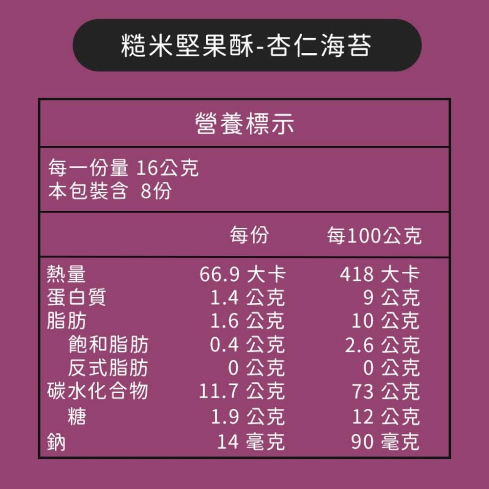 粗味堅果酥系列