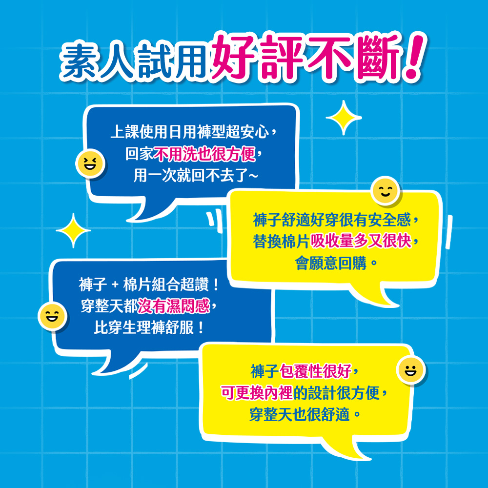 【Kotex 靠得住】日用懶人褲(褲型衛生棉/免洗褲/生理褲) M-L (4片+1件)x14包/箱