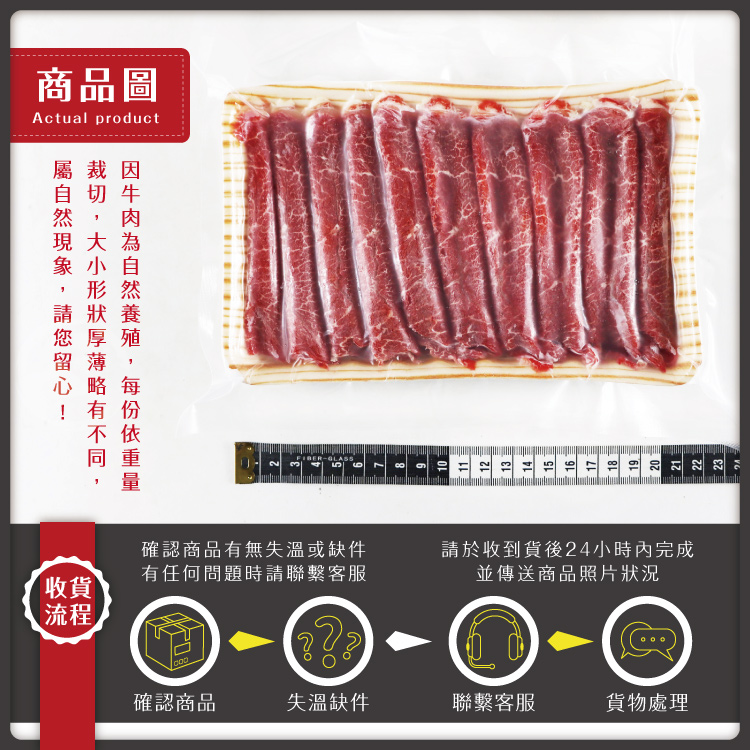 【勝崎生鮮】巴拉圭亞伯丁黑牛極鮮嫩肩牛肉片 200g