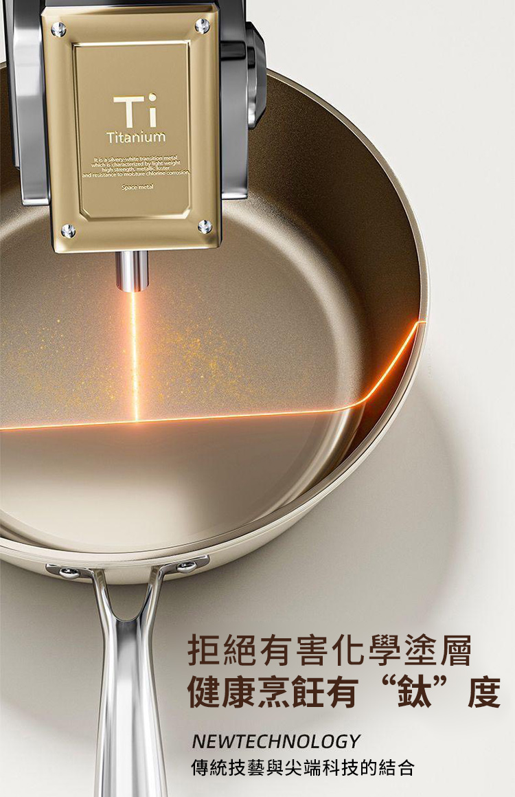 鈦晶瓷不黏煎炒鍋-28cm