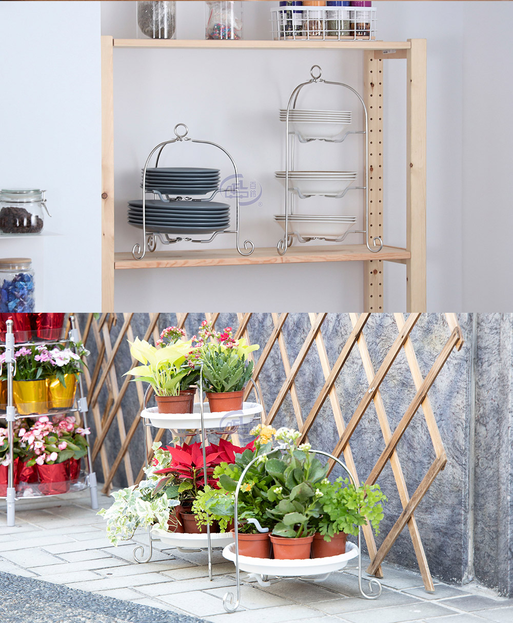 【百鈴】卡豪收英式可收折活動點心架