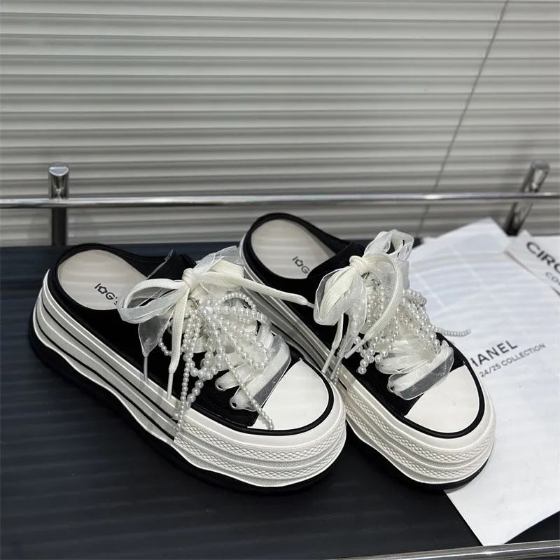 萬搭厚底魔術拉長腿老爹休閒女鞋