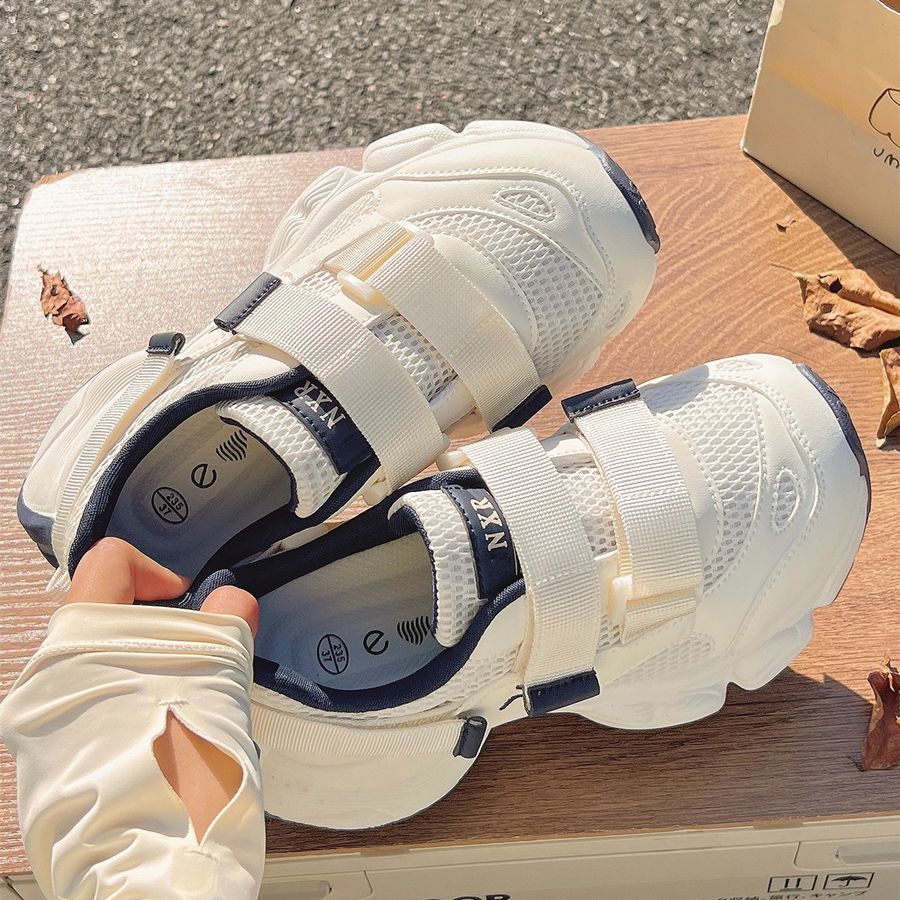 萬搭厚底魔術拉長腿老爹休閒女鞋