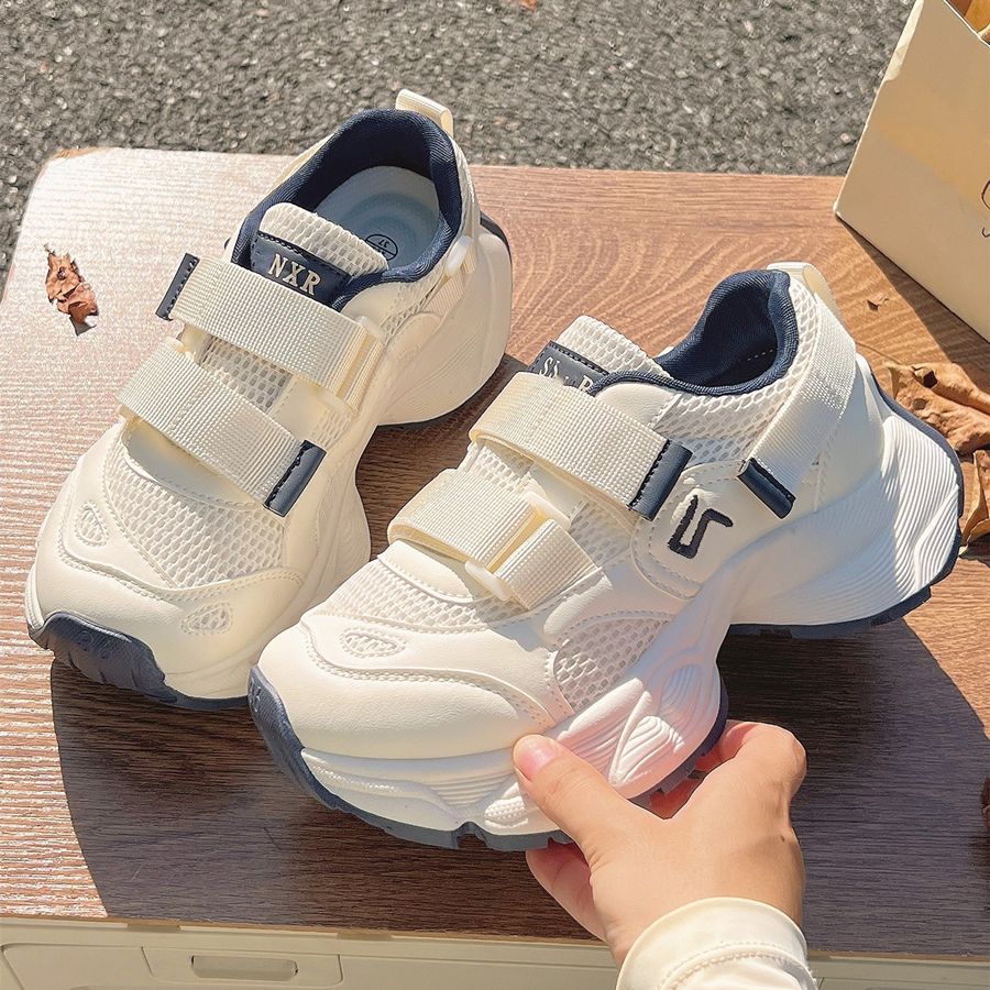 萬搭厚底魔術拉長腿老爹休閒女鞋