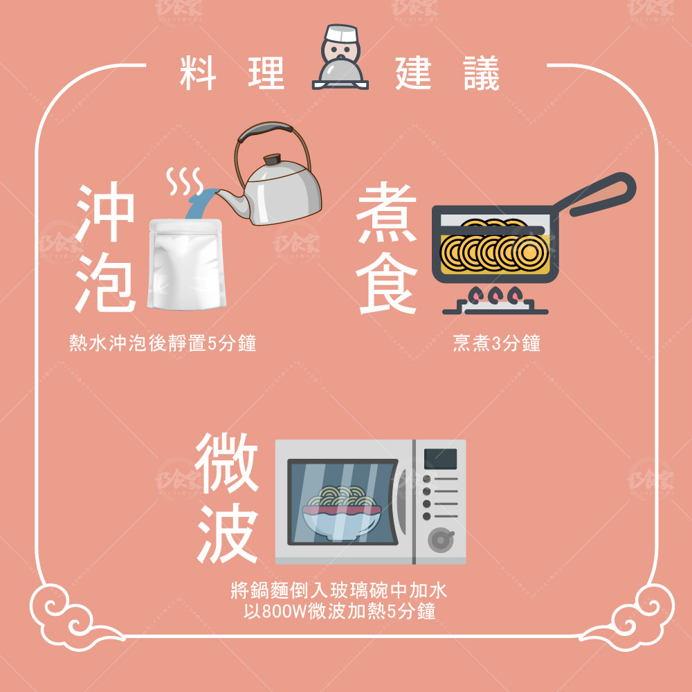 沖泡即食養生蔬菜鍋麵(台式香酥/日式松菇/韓式泡菜)