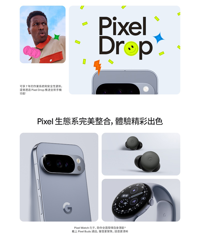 Google Pixel 10 Pro XL 5G (16G/256G) 6.8吋智慧型手機-贈空壓殼+鋼化保貼+25W雙孔快充頭+掛繩+韓版包+指環支架+噴劑