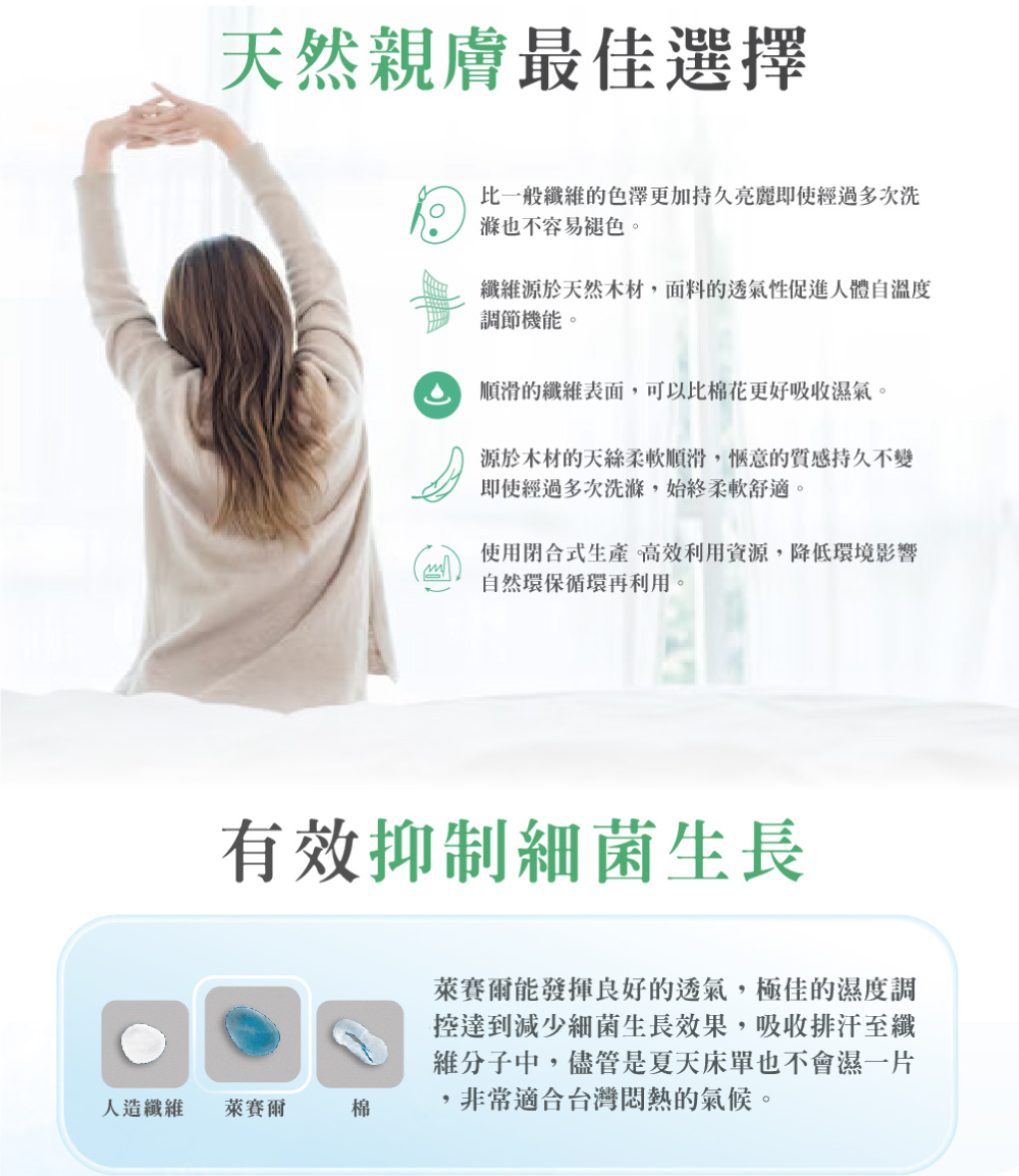 台灣製造 3M吸濕排汗天絲被 萊賽爾 枕套床包組