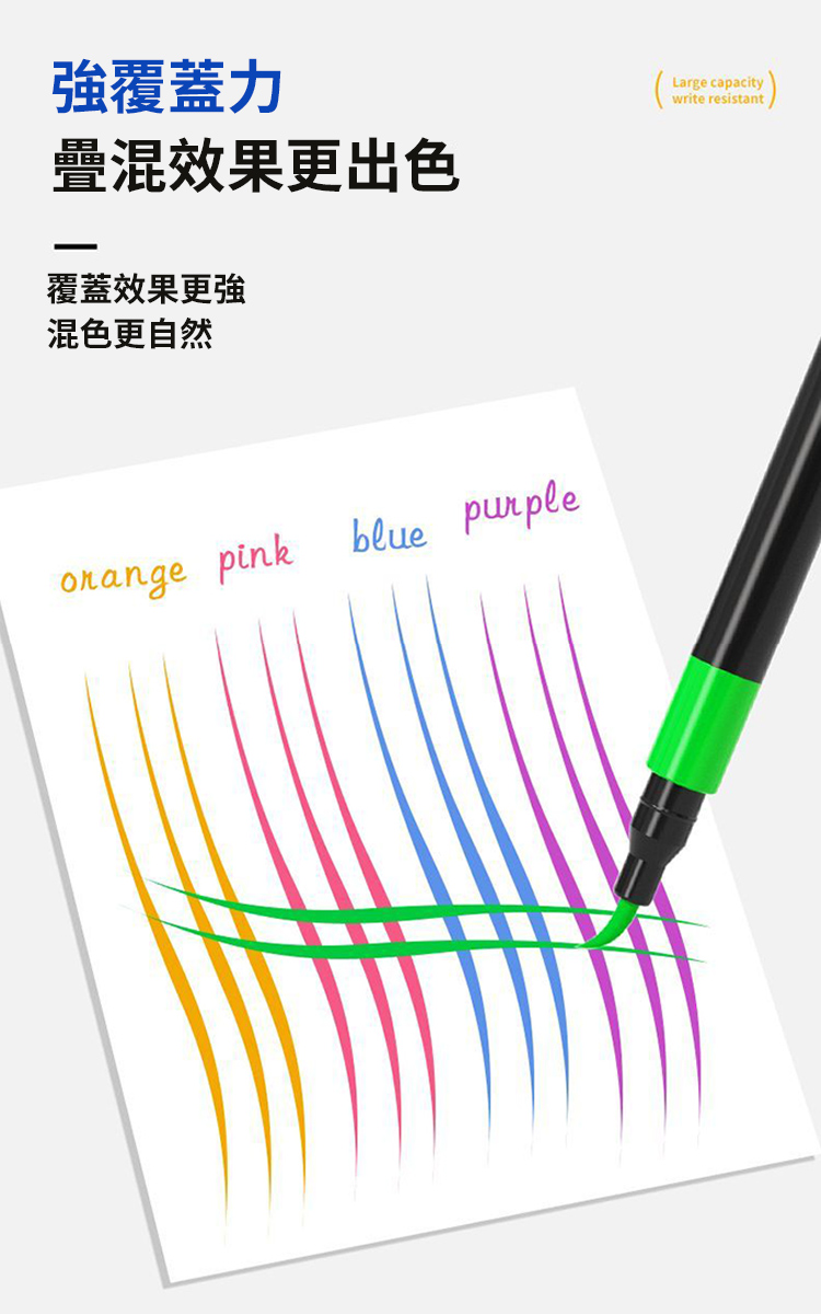 萬用桶裝120色丙烯馬克筆