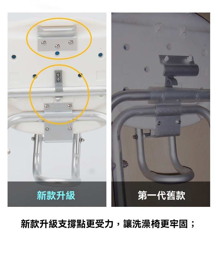 可折疊收納靠背款洗澡椅 浴室 老人 孕婦 收納