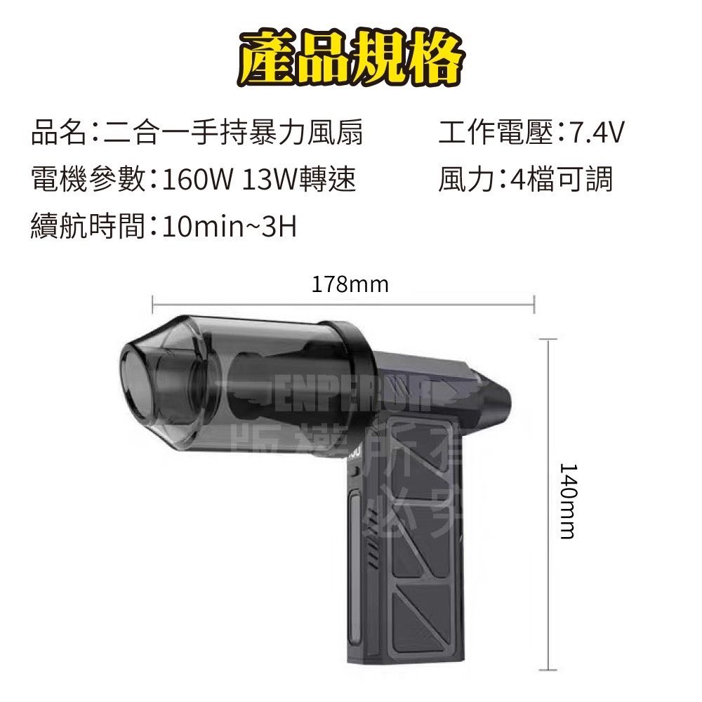 【渦輪機】吸吹渦輪二合一手持暴力風扇 強力風扇 深層吸塵