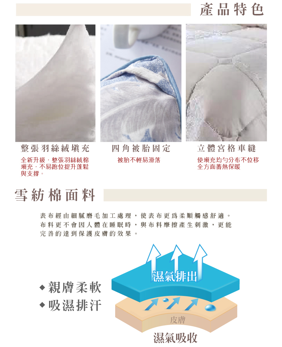 可水洗 石墨烯 2KG 加厚羽絲絨被 雙人6x7尺_棉被_冬被