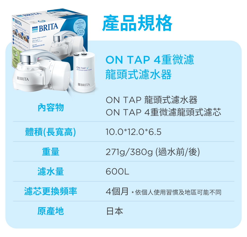 BRITA OnTap 龍頭式濾水器