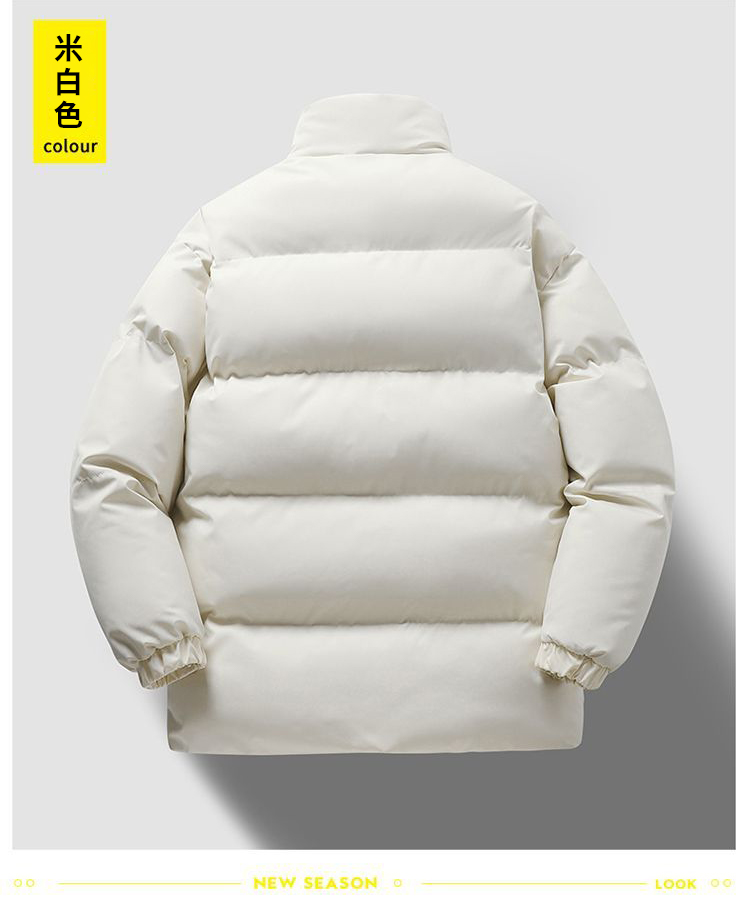 情侶款寬鬆立領冬季保暖外套