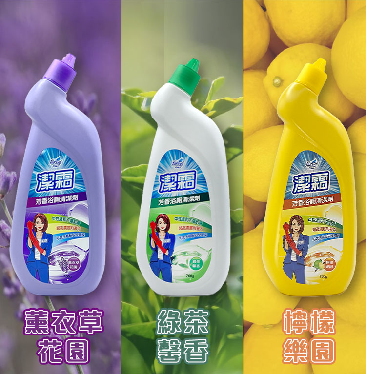 【潔霜】芳香浴廁清潔劑(750g)