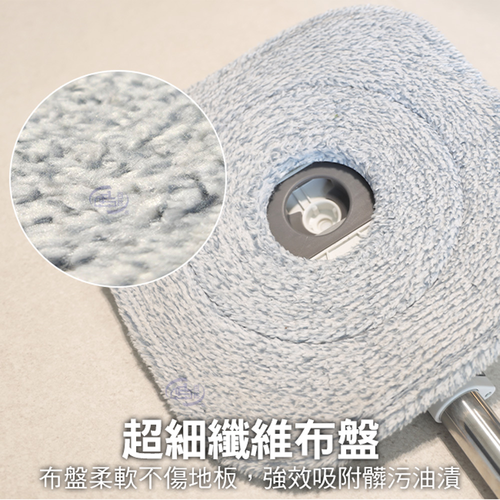 【百鈴】易指神脫手壓旋轉淨汙分離拖把組