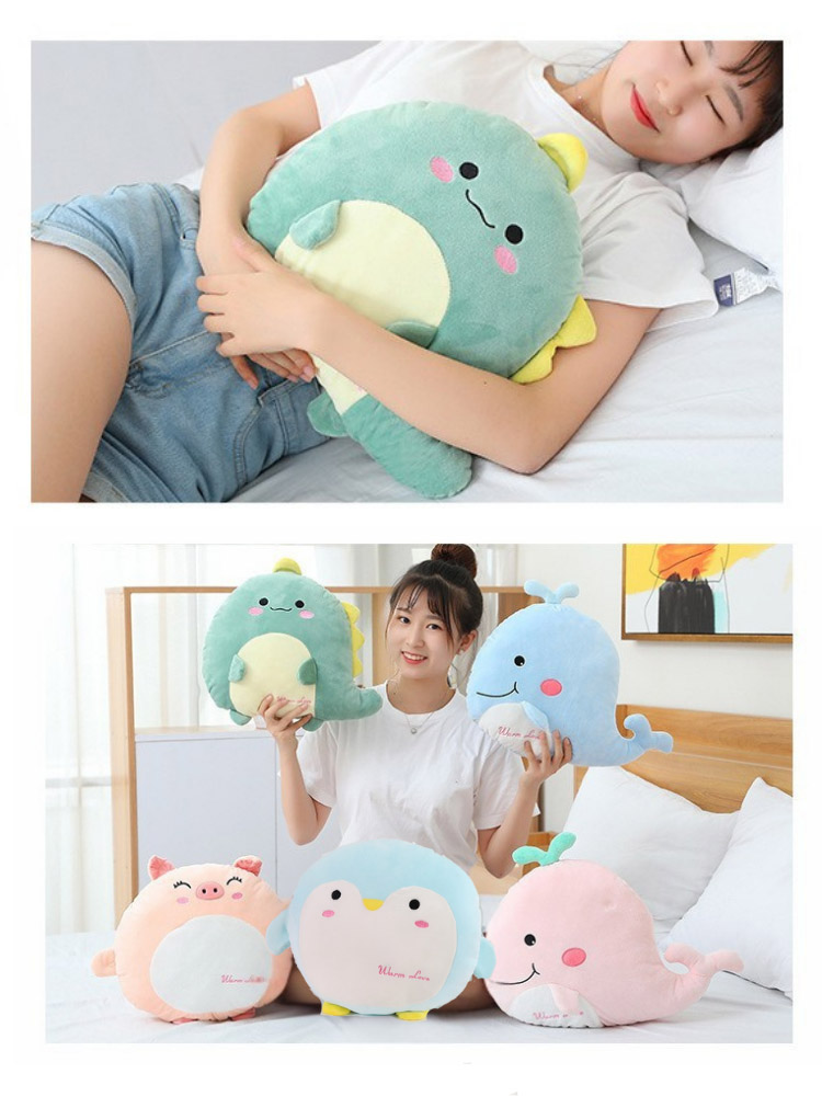 動物造型暖手靠墊