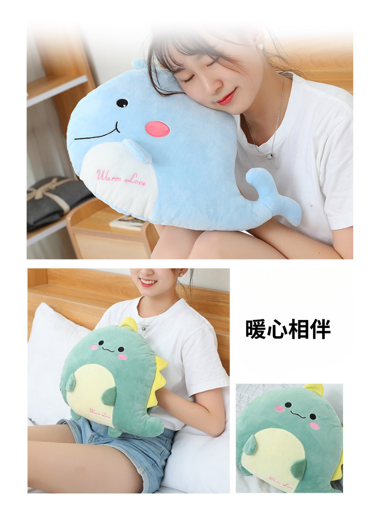 動物造型暖手靠墊