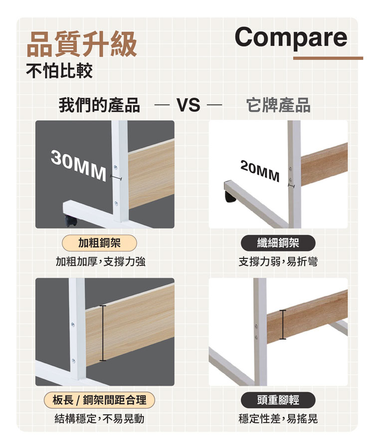 【ANDYMAY2】丹菲可翻轉升降折疊桌-80寬(OH-K222)