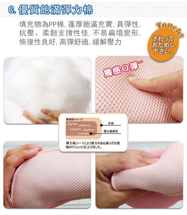 粉漾機能靠坐墊