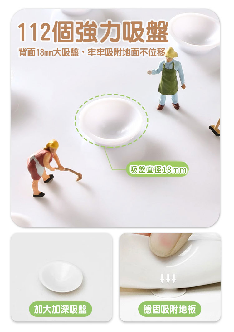 可愛水豚動物磨砂浴室吸盤防滑墊