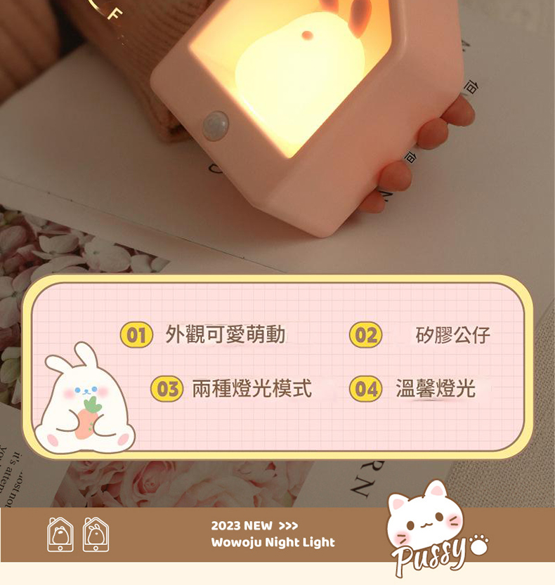 窩窩居伴眠感應夜燈