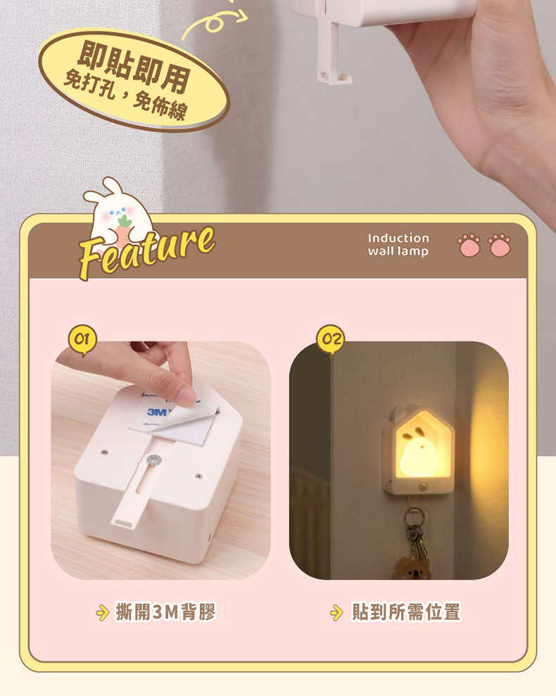 窩窩居伴眠感應夜燈