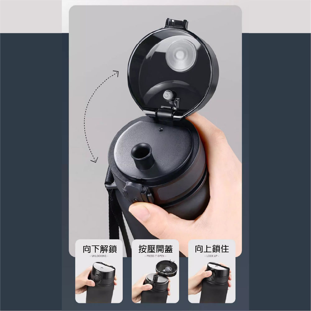 【JAR嚴選】大容量漸層水壺1000ml