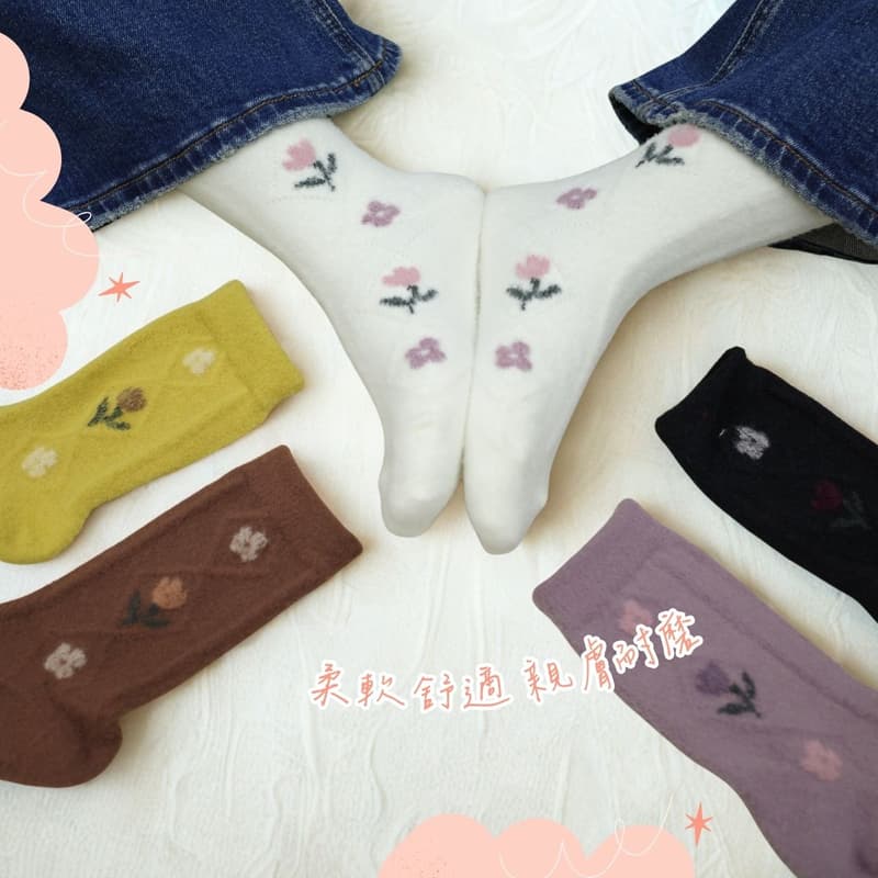 凱美棉業|冬季限定暖暖羊羔絨襪 女款毛襪 冬日防寒襪