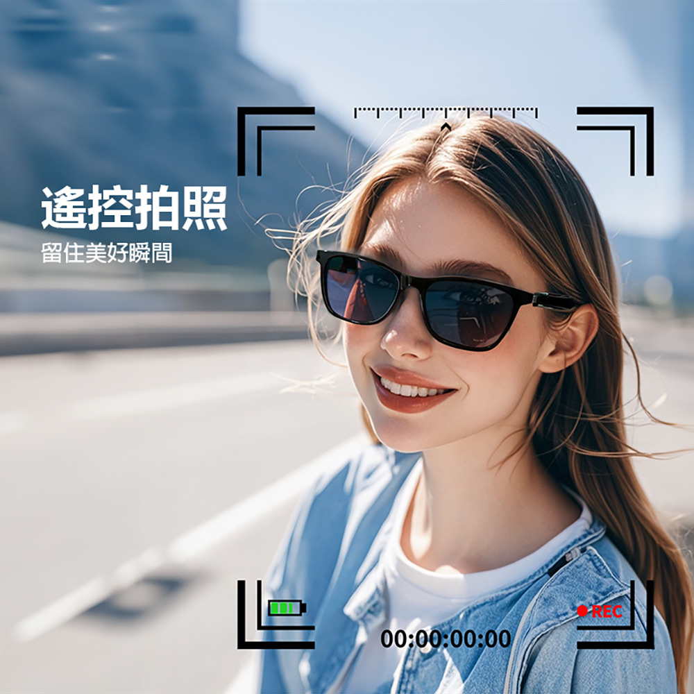 IS-S05 AI版 智能藍芽眼鏡(通過SGS認證 全系列雙基板+TWS立體音雙聲道 骨傳導技術 寶利徠鏡片)