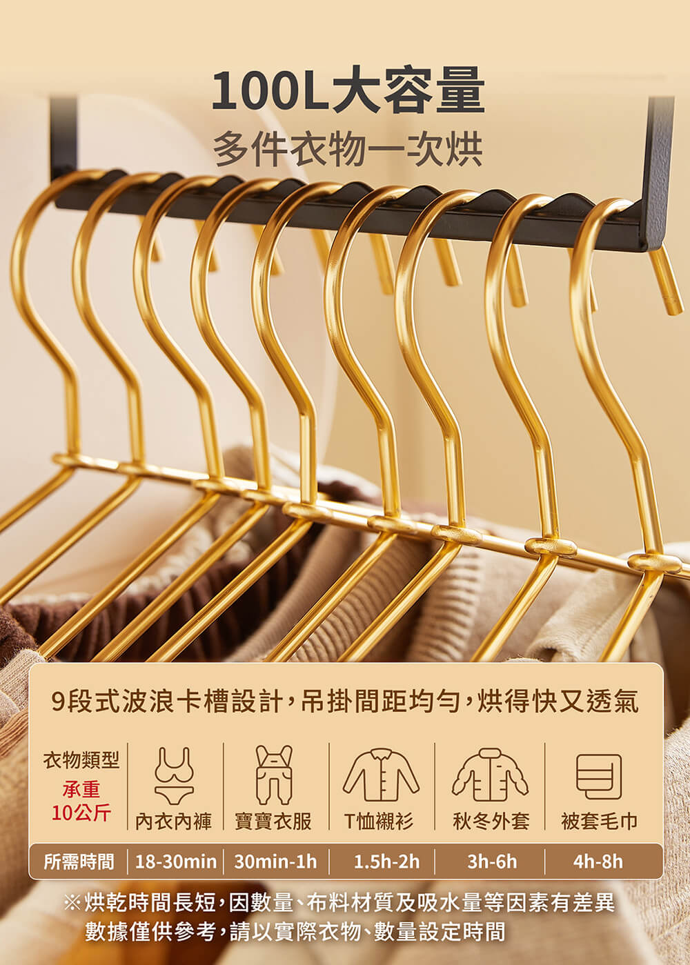 【MOLIJIA 魔力家】M197移動雙掛式UV抑菌熱風烘衣機