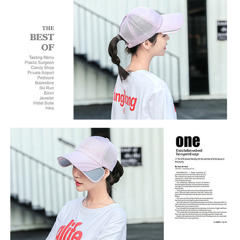 【JAR嚴選】韓版潮男防曬可伸縮放大透氣排汗棒球遮陽帽